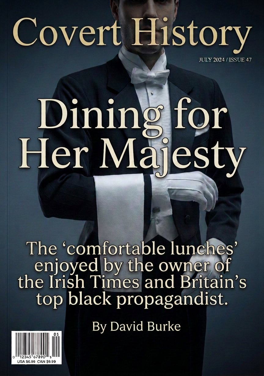 Dining for Her Majesty.
